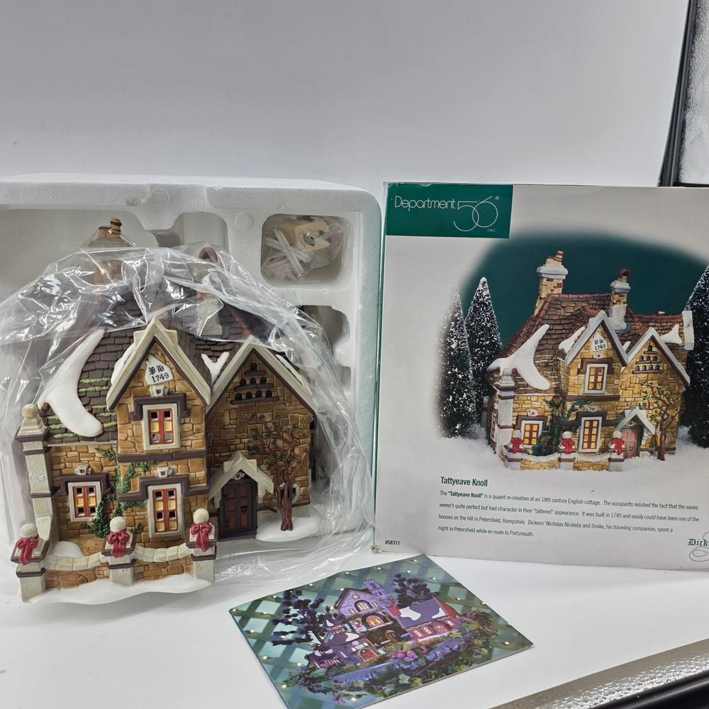 Department 56 Dickens Village Tattyeave Knoll 58311 Christmas House Boxed new
